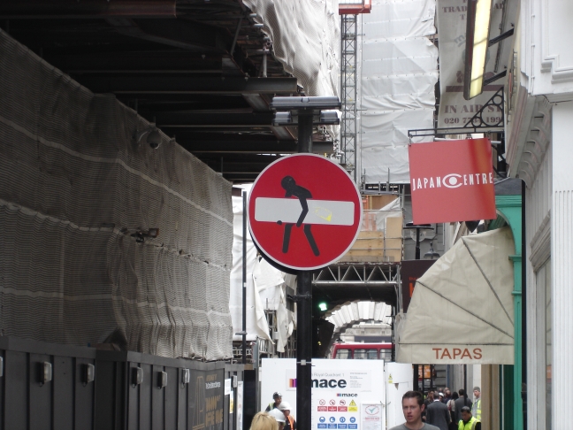 London street humor One-way street