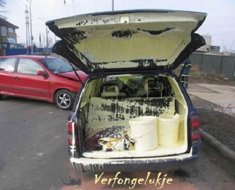 Verf ongelukje Verf ongelukje